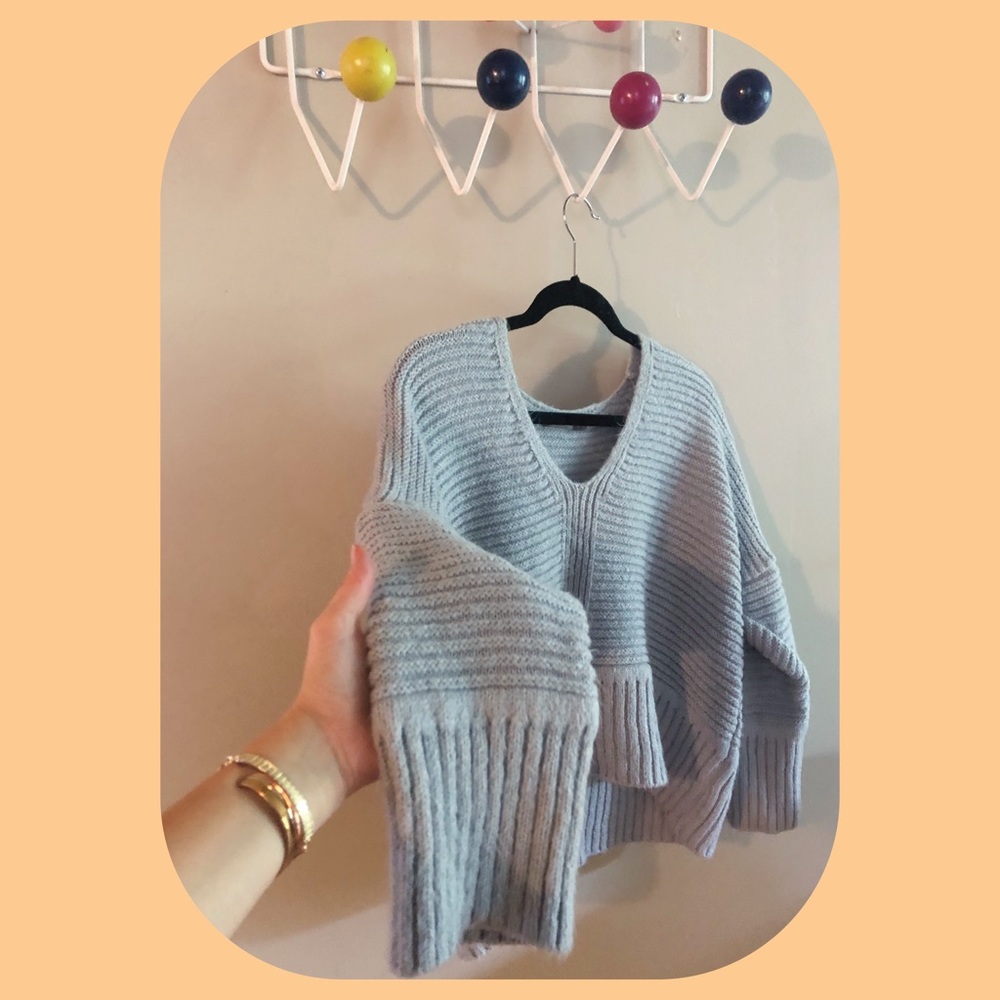Slouchy chunky knit sweater